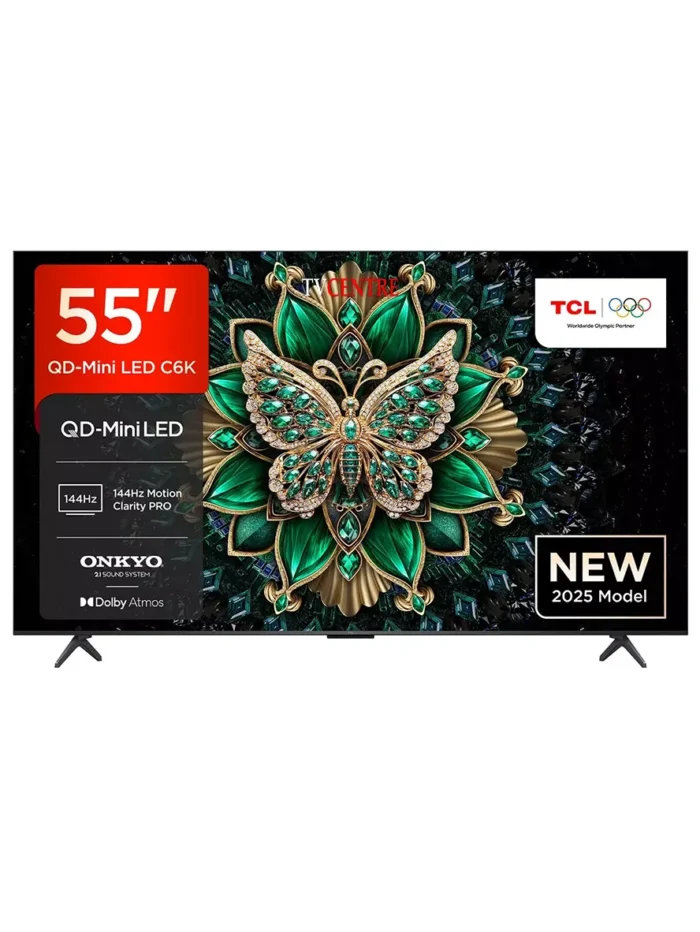 TCL 55" C6K 144Hz Premium QD-MiniLED 4K Google TV - 55C6K (2025) - Image 1