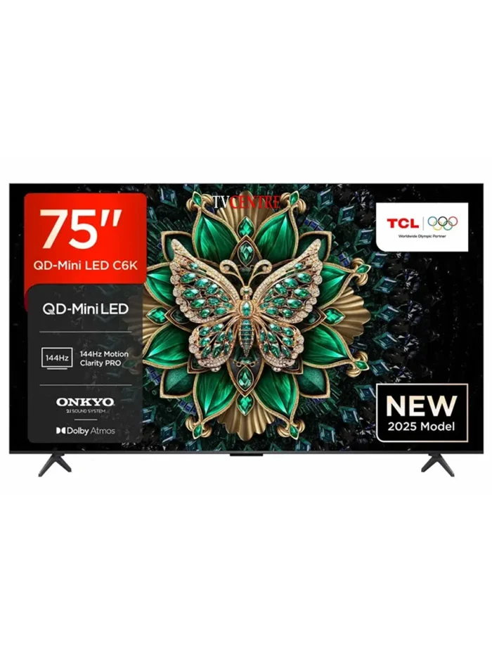 TCL 75" C6K 144Hz Premium QD-MiniLED 4K Google TV - 75C6K (2025) - Image 1