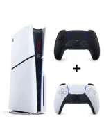 Sony PlayStation 5 (PS5) Slim 1TB Disc Console with 2 Controllers  - PS5 Slim