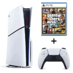 Sony PlayStation 5 (PS5) Slim 1TB Disc Console with GTA V Game - PS5 Slim