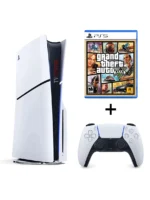 Sony PlayStation 5 (PS5) Slim 1TB Disc Console with GTA V Game - PS5 Slim