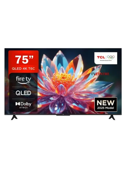 TCL 75" T6C QLED Smart Google TV - 75T6C (New Model 2025)