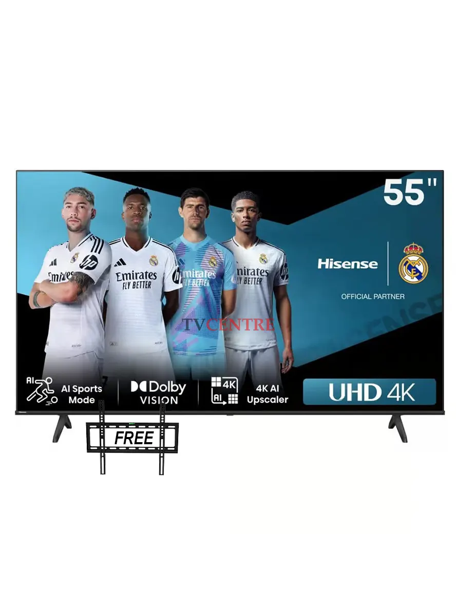 Hisense 55A6Q Hisense 55″ A6Q UHD 4K Smart Frameless TV – 55A6QKEN (New Model) - Image 1
