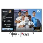 Hisense 75″ A6Q UHD 4K Smart Frameless Vidaa TV – 75A6QKEN (New Model)