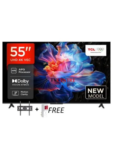 TCL 55" V6C 4K UHD HDR Smart Google TV - 55V6C (New Model)