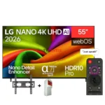 LG 55" NU84 NanoCell 4K AI WebOS Smart TV - 55NU840B6LA