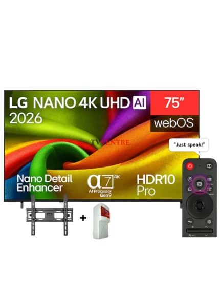LG 75" NU84 NanoCell 4K AI WebOS Smart TV - 75NU840B6LA